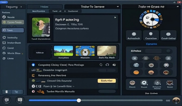 Video generator interface showing key features and controls