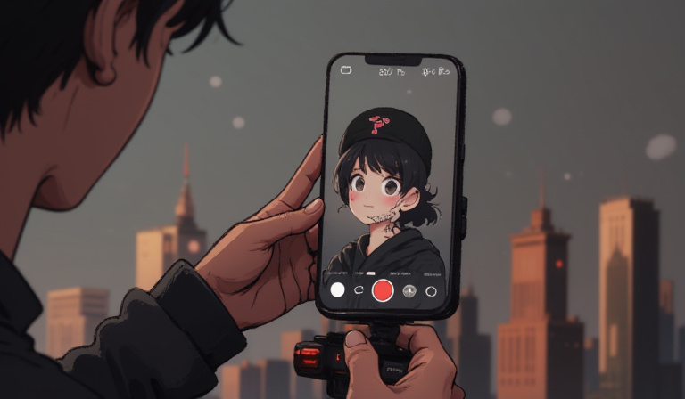 Person using TikTok app on smartphone