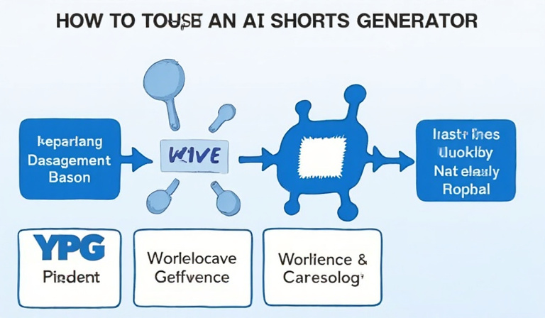 Flowchart showing how to choose an AI shorts generator based on use case and budget